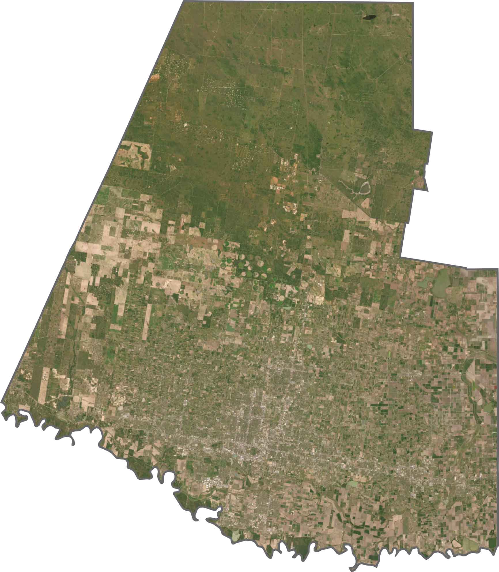 Hidalgo County Satellite Map Texas
