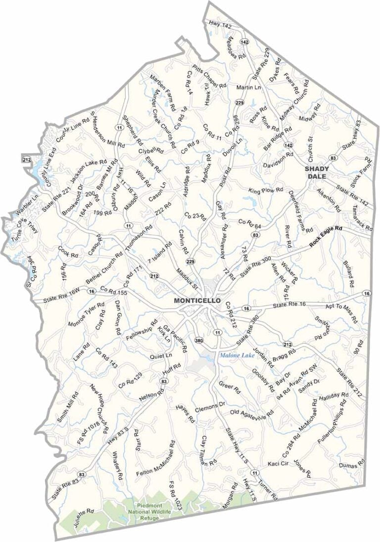 Jasper County Map