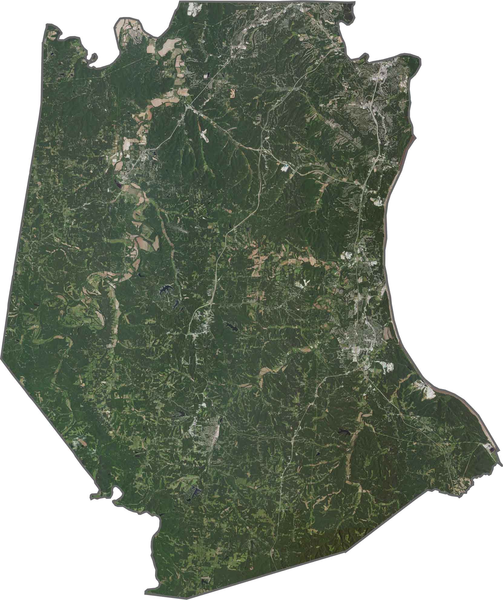 Jefferson County Satellite Map Missouri