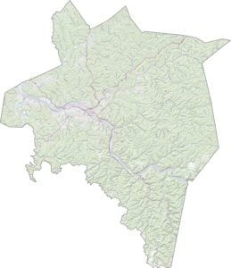 Kanawha County Road Map West Virginia