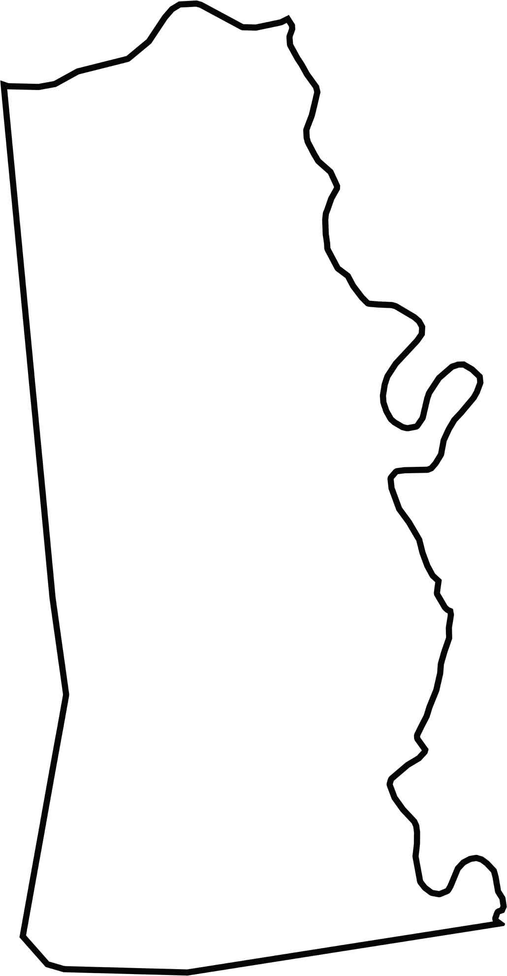 Kenton County Outline Map Kentucky