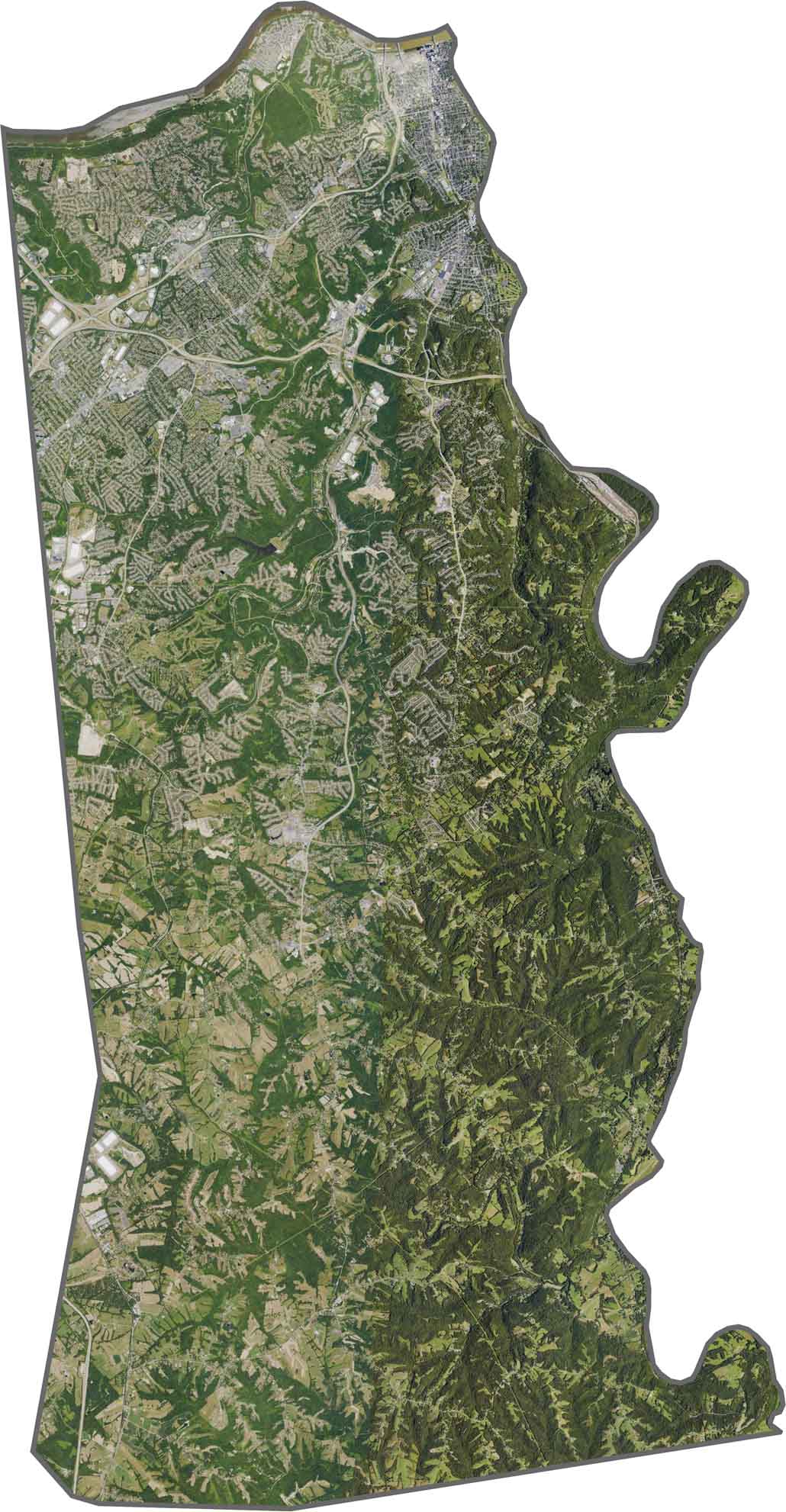 Kenton County Satellite Map Kentucky