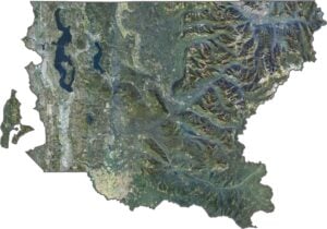 King County Satellite Map Washington