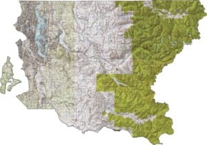 King County Topographic Map Washington