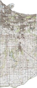 Lake County Topographic Map Indiana