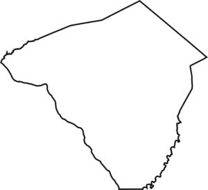Lancaster County Outline Map Pennsylvania