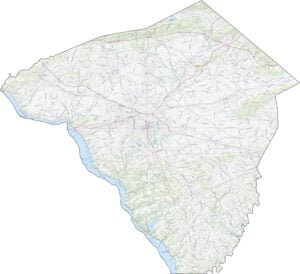 Lancaster County Road Map Pennsylvania