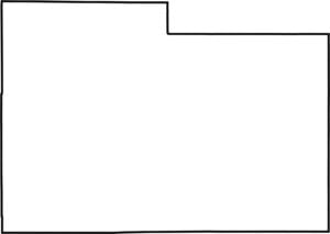 Laramie County Outline Map Wyoming