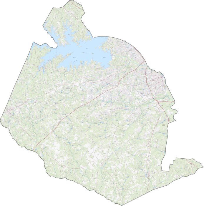 Lexington County Road Map South Carolina