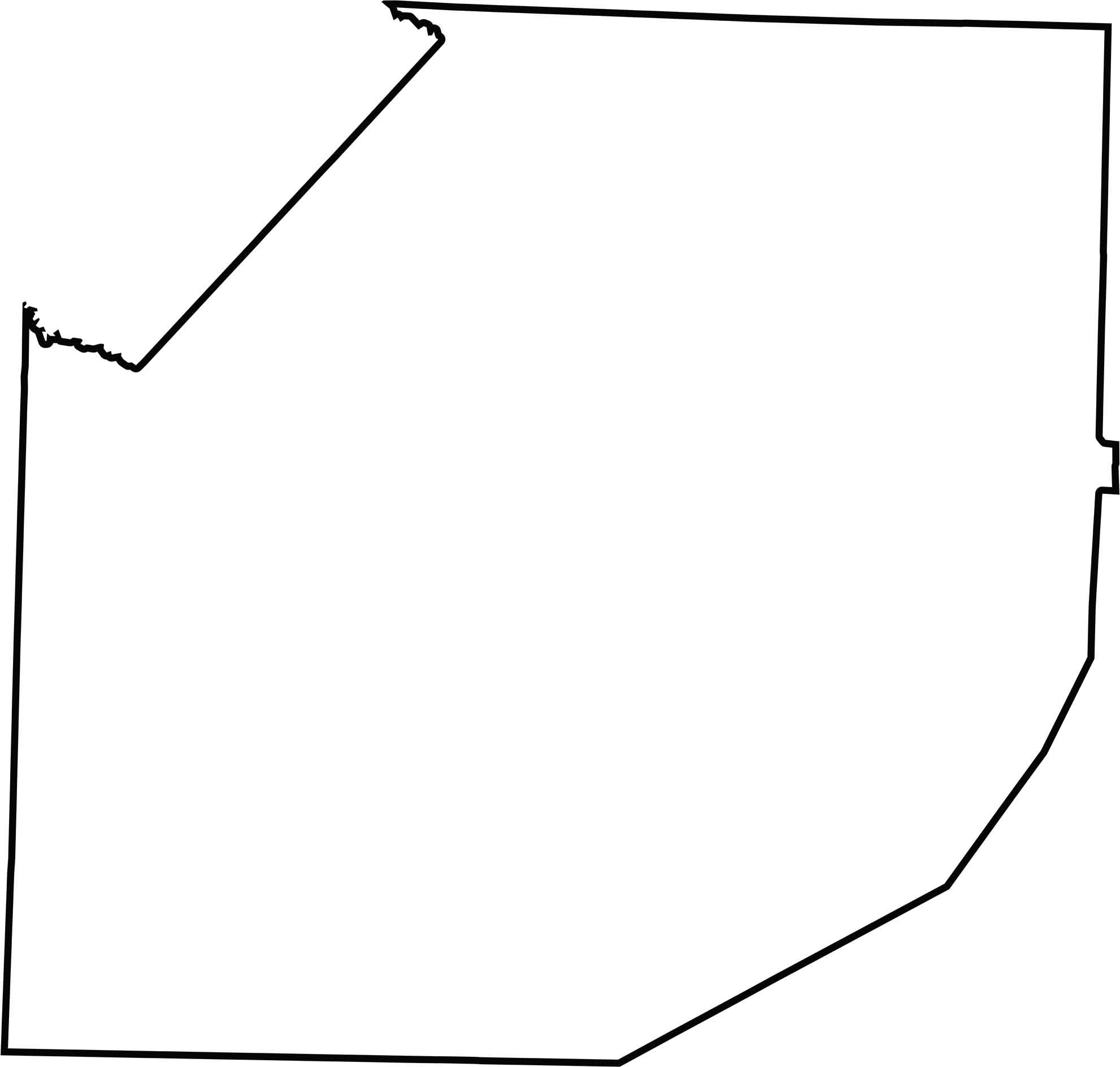Madison County Outline Map Tennessee
