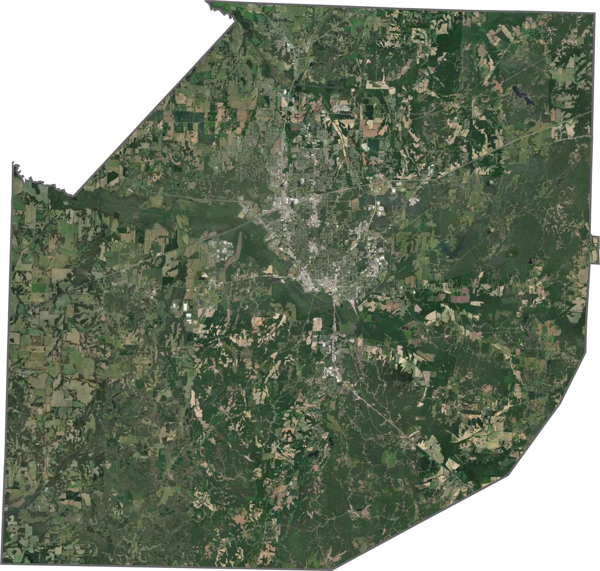 Madison County Satellite Map Tennessee