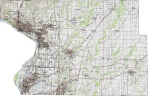 Madison County Topographic Map Illinois