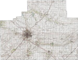 McLean County Topographic Map Illinois