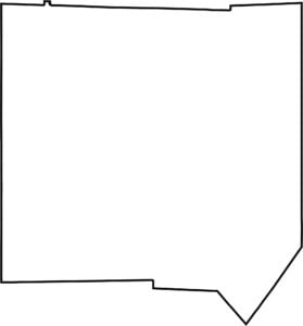 Mercer County Outline Map Pennsylvania