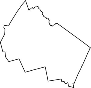 Merrimack County Outline Map New Hampshire