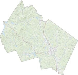 Merrimack County Road Map New Hampshire