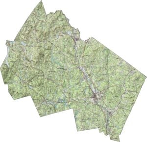 Merrimack County Topographic Map New Hampshire