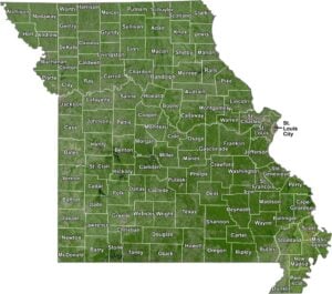 Missouri Satellite County Map