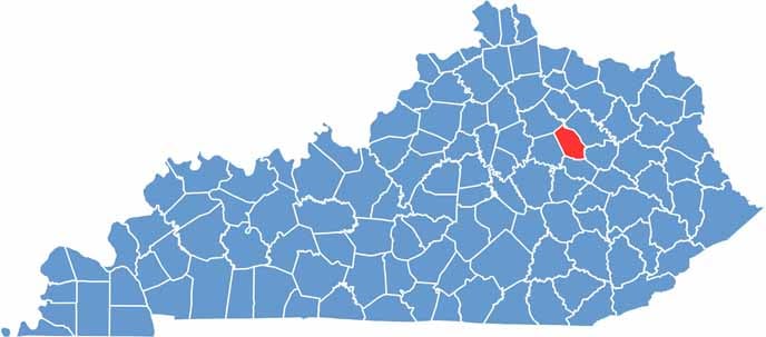 Montgomery Location Map Kentucky