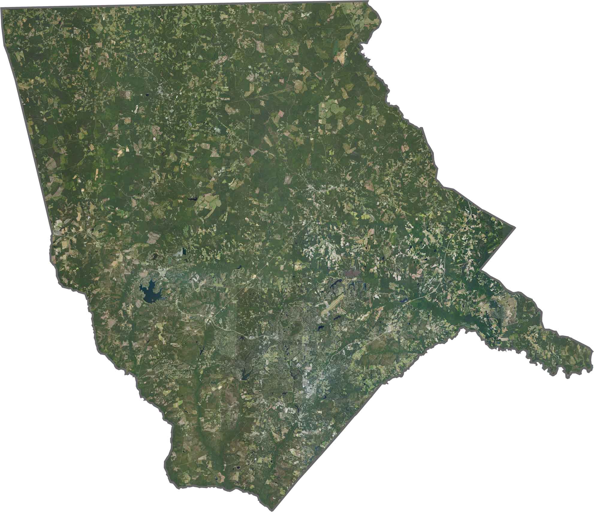 Moore County Satellite Map North Carolina