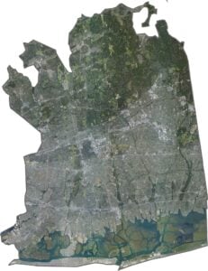 Nassau County Satellite Map New York