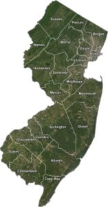 New Jersey Satellite County Map