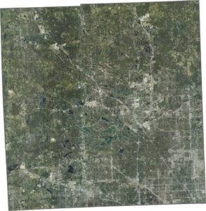 Oakland County Satellite Map Michigan