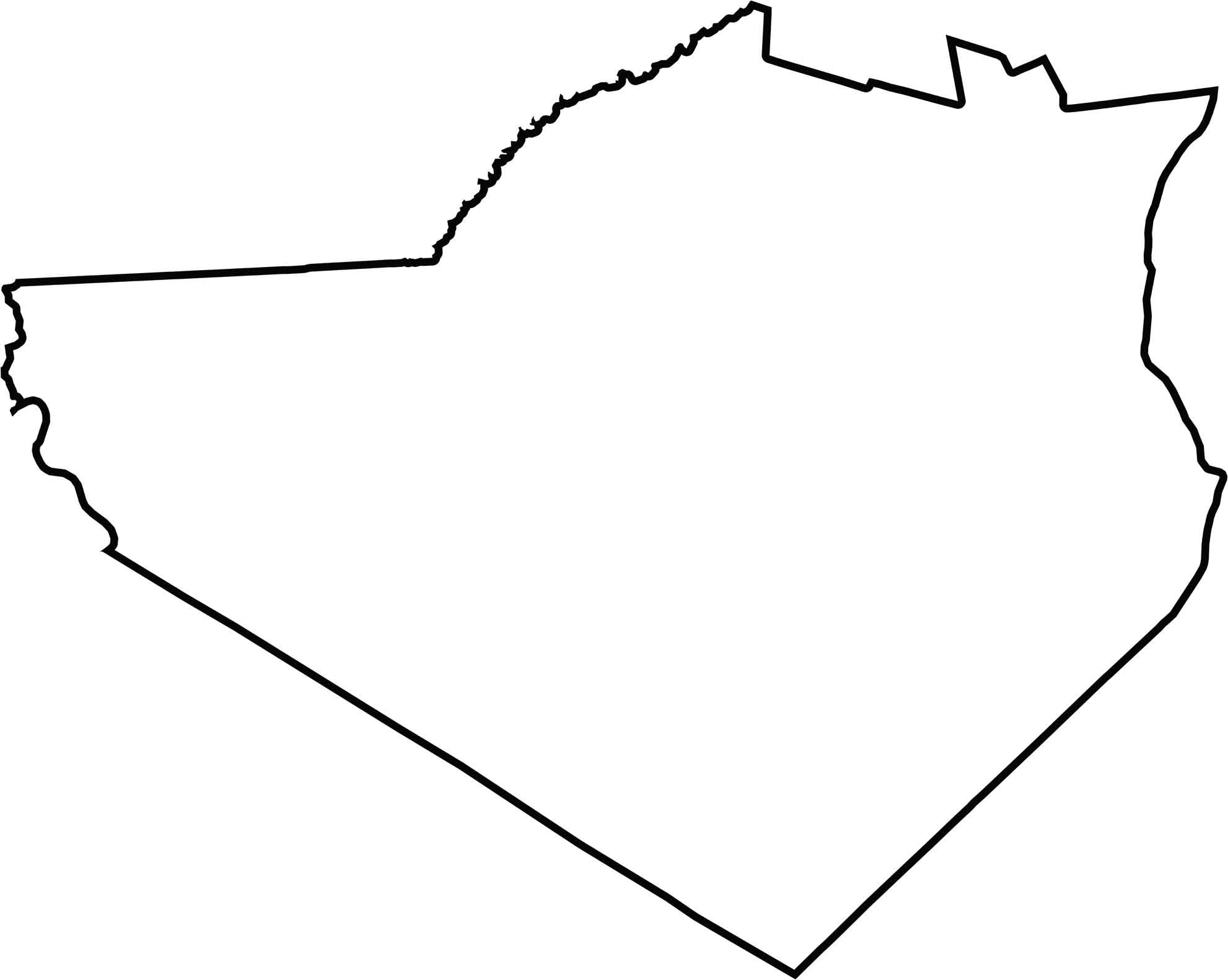 Orange County Outline Map New York