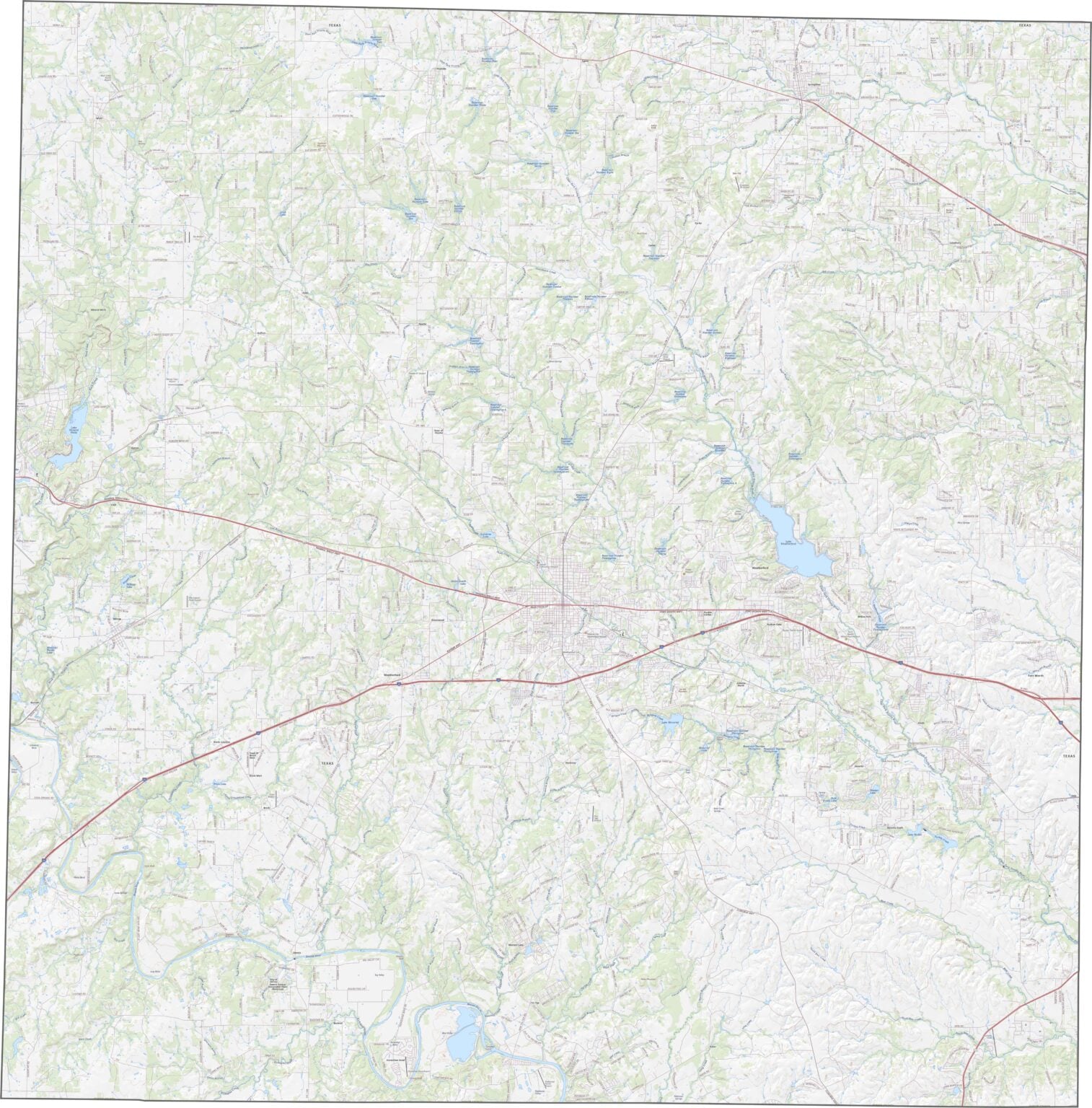 Parker County Map, Texas - US County Maps