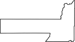 Pennington County Outline Map South Dakota