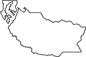 Pierce County Outline Map Washington