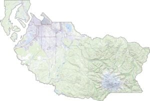 Pierce County Road Map Washington