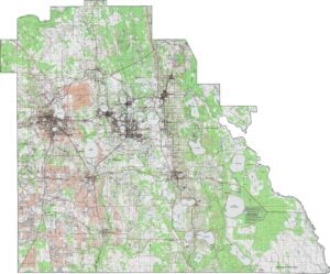 Polk County Topographic Map Florida