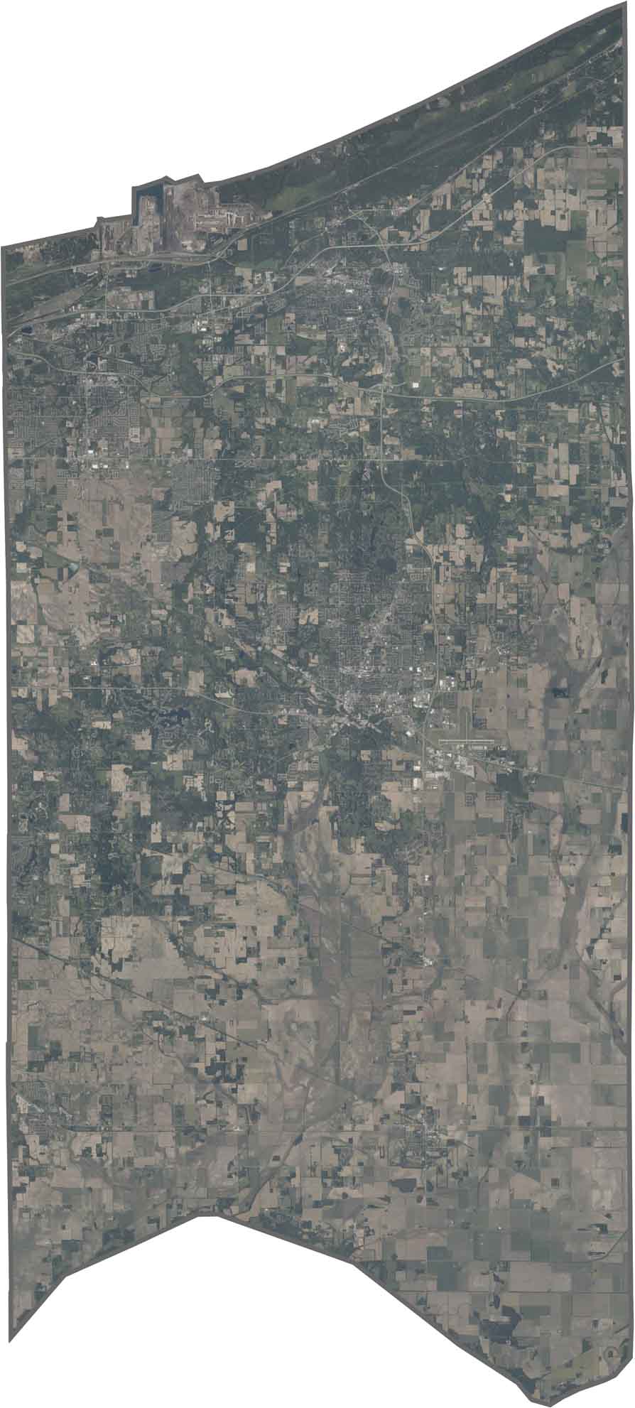 Porter County Satellite Map Indiana
