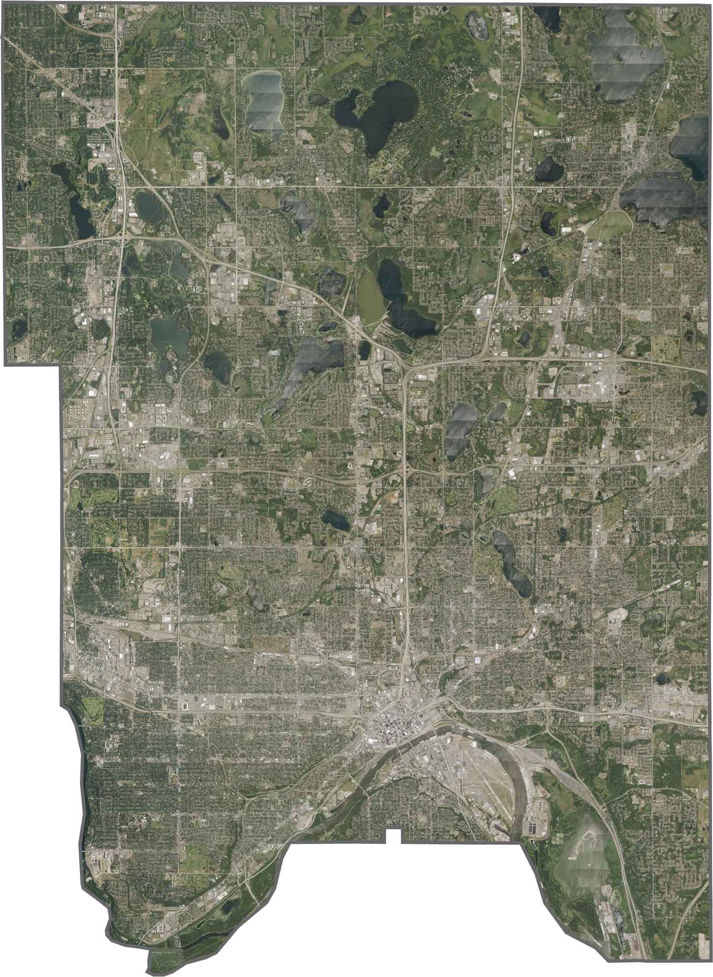 Ramsey County Satellite Map Minnesota