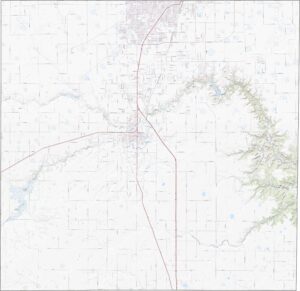 Randall County Road Map Texas