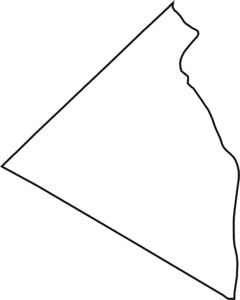 Rockland County Outline Map New York