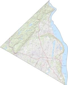 Rockland County Road Map New York