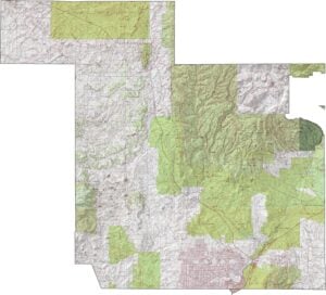 Sandoval County Topographic Map New Mexico