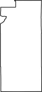 Santa Fe County Outline Map New Mexico