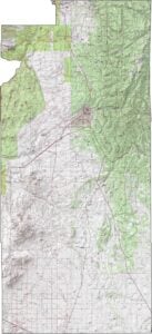 Santa Fe County Topographic Map New Mexico