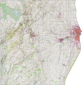 Sheboygan County Topographic Map Wisconsin
