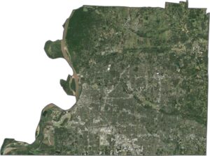 Shelby County Satellite Map Tennessee