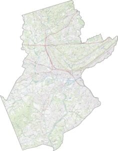 Somerset County Road Map New Jersey