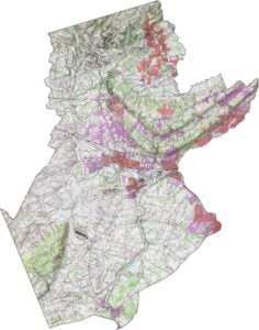 Somerset County Topographic Map New Jersey