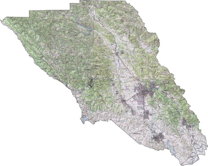 Sonoma County Map, California - US County Maps
