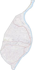 St Louis City Road Map Missouri