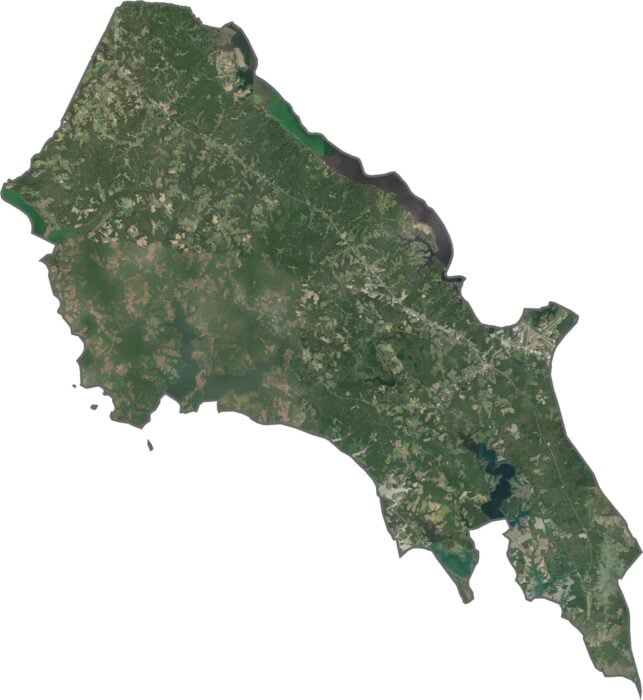 St. Marys County Satellite Map Maryland