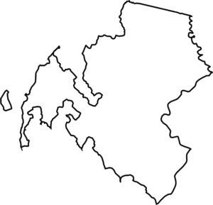 Talbot County Outline Map Maryland