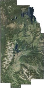 Teton County Satellite Map Wyoming